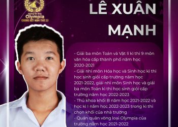Tiểu sử Lê Xuân Mạnh – Quán quân Đường lên đỉnh Olympia 2023